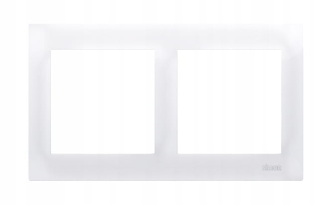 Simon 54 ramka podwójna biała do karton gipsu 01